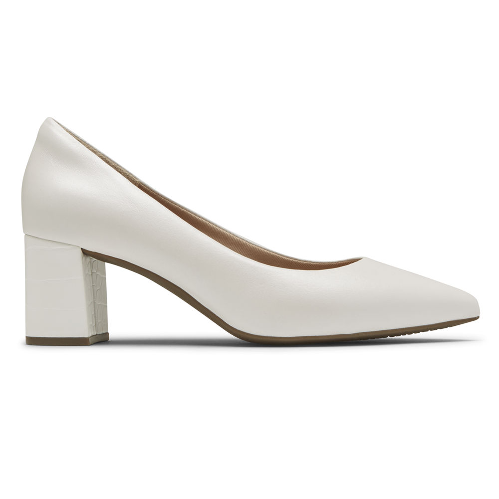 Sapatos De Salto Rockport Mulher Branco - Total Motion Salima - 67285UKFZ